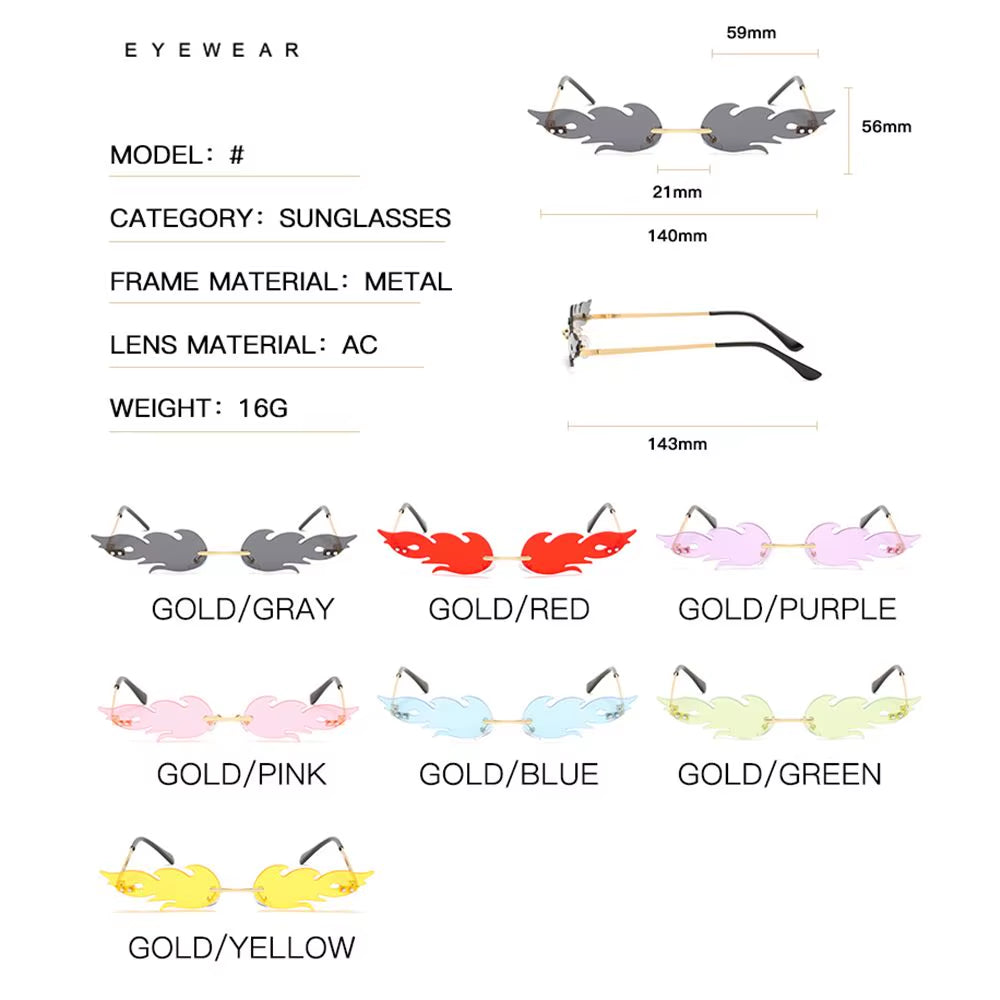 FireDazzle™ Sunglasses | Gafas de sol UV400 con diseño novedoso de llamas