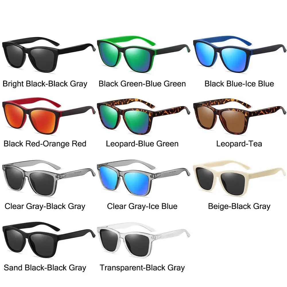 Polarized Sunglasses - Men & Women Mirrored Driving Fishing Sun Glasses with UV400 Protection, Classic Retro Shades
