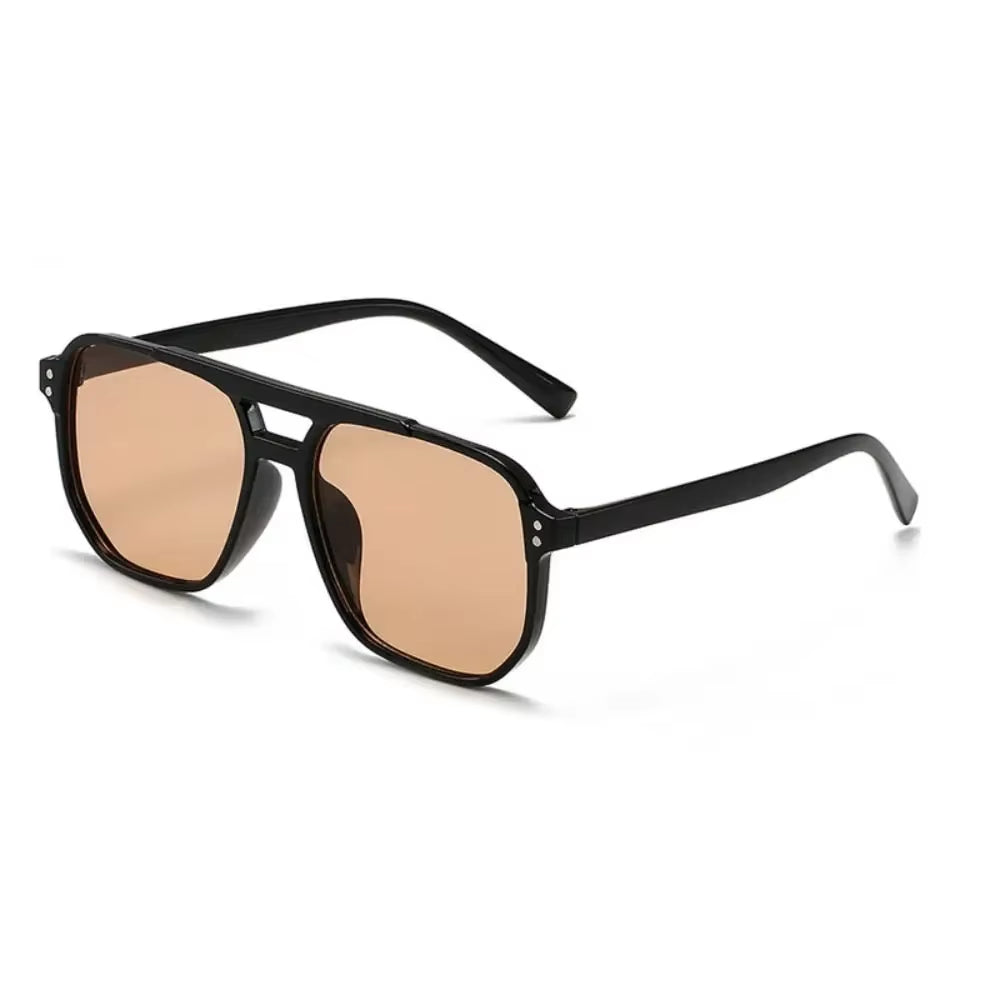 Punk Square Frame Sunglasses Anti-Uv Retro Sunglasses Beach Eye Protection Black Shades Glasses for Women Men Travel Accessories